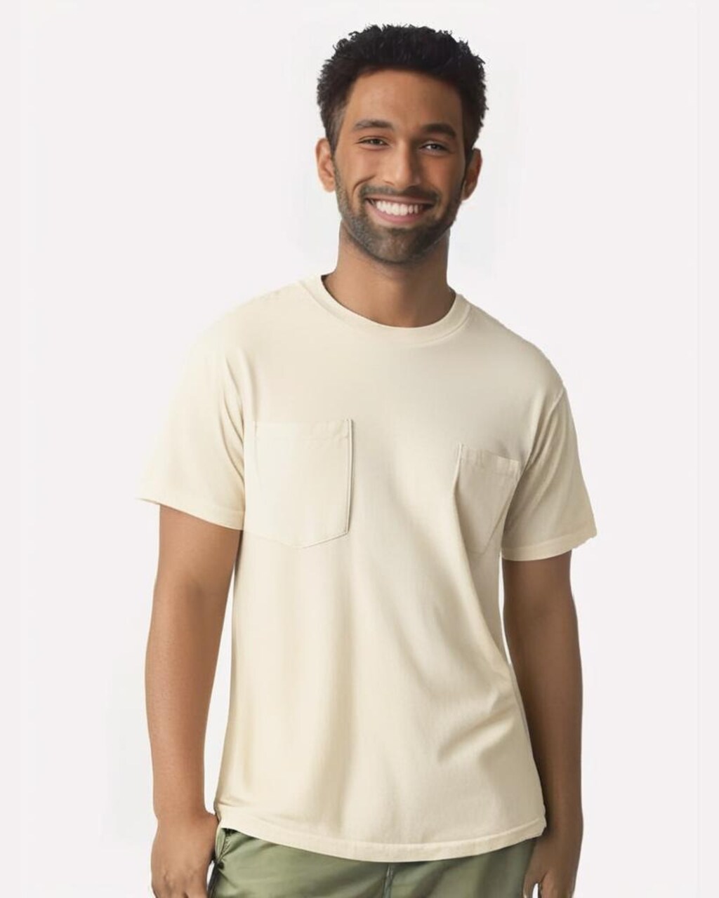 Comfort Colors® Garment Dyed Heavyweight Pocket Crewneck Short Sleeve T-Shirt